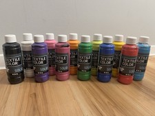 Textilfarbe 250ml – waschfest bis 40°C – Stoffmalfarbe für Baumwolle – DIY Set