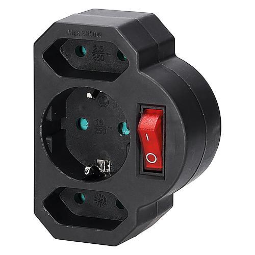 Kombi adapter schutzkontakt - kombi-adapter,