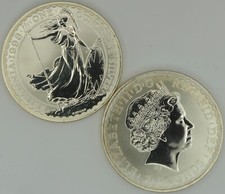 Britannia 1998 Silber 1 oz Großbritannien Queen Elizabeth II st 2 Pfund