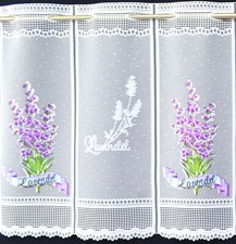 Lavendel Scheibengardine 11 Breiten Bistrogardine edle Küchengardine Bunt Neu 