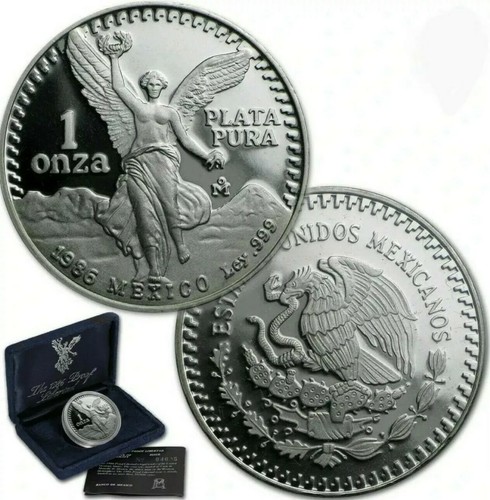 Unze 999 silber - -, mexiko
