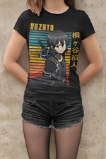 Sword Art Online Kirito SAO Anime Schwertkämpfer T-Shirt für Damen Bio Baumwolle