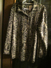 Damen Schlangenmuster Bluse -