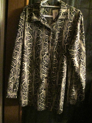 Damen schlangenmuster bluse - schlangenmuster,