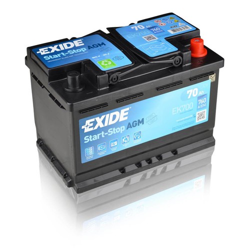 Exide akku ek700 12v 70ah - akku, 760a