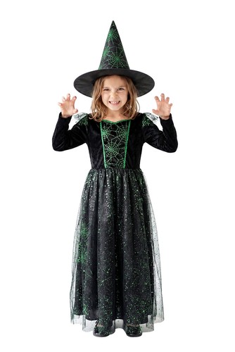 Grünes hexenkleid lang - hexenkleid, mit