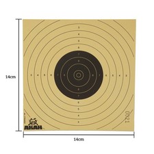 Luftpistolen-Scheiben 14 x 14 cm - 250 Stück