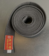 Taekwondo Gürtel, Karategürtel, Gürtel für Kampfanzug schwarz, 330cm, gebraucht