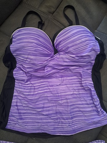 Lila tankini bikini top mit - tankini,