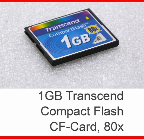 1gb 80x transcend karte - transcend, cf-karte