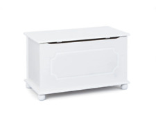 Massivholz Truhe EMEL Kiefer weiß 89 X 47 X 53 cm