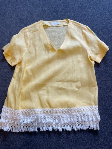 Schöne leinen bluse tunika - leinen,