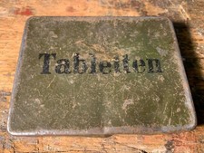 Wehrmacht Sanitätskasten Blechdose Tabletten Wk2 ww2 tin box pills first aid kit