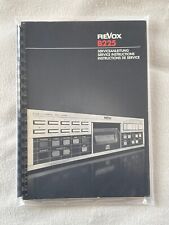 Revox B225 Serviceanleitung Service Manual ORIGINAL     NO COPY