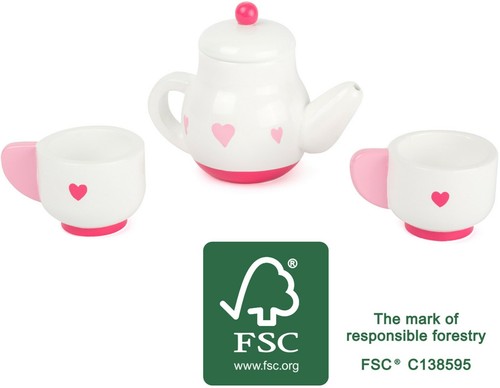 Teeservice mit herzen für - mit,