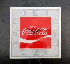 Coca Cola Uhr Wanduhr Werbeuhr Leuchtreklame Alu-Acrylglas