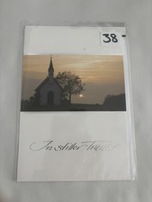 Trauerkarte mit Umschlag " In stiller Trauer " Beileidskarte  / PKNr.1 -38