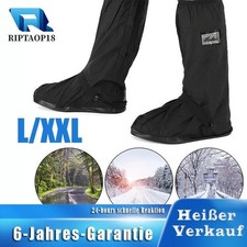 Wasserdicht Regenschutz Überzieher Überschuhe Fahrrad Schuhe Rutschfest Schwarz