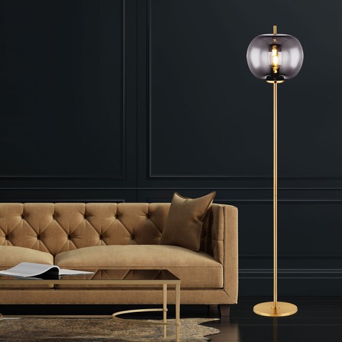 Stehlampe standleuchte messing - stehlampe,