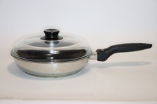 Silit Edelstahl Pfanne 24cm mit Glasdeckel, Induktion-/ E-/ Gas-/ Ceran-Herd, To