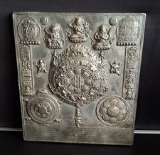 Antiker kalender versilbert - antiker,