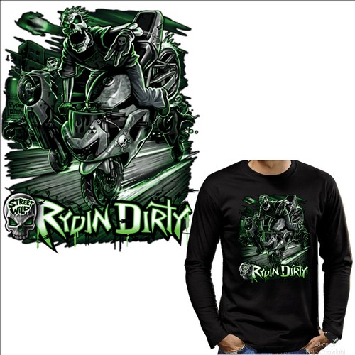 Shirt langarm biker - t-shirt,