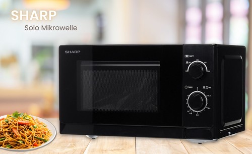 Sharp r200bkw solo mikrowelle - sharp, solo-mikrowelle