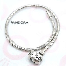 Pandora Moments Armband für Charms 590702 ca 23 cm lang Zylinderverschluß Silber