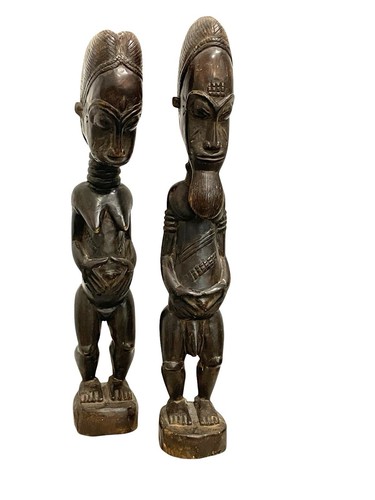 Afrikanische holzfiguren paar - afrikanische,