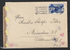 Schweiz Auslandsbrief Zürich - München, Zensur 1944 #1089011
