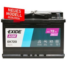 Exide EK720 AGM Batterie 72Ah