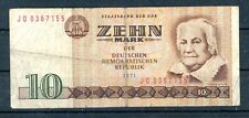 DDR 10  Mark 1971 Banknote Original
