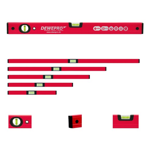5er set wasserwaagen 80cm - set, 30-80cm