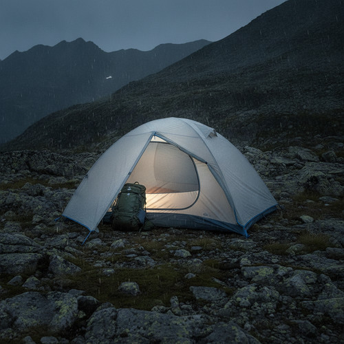 Doppelschicht camping zelt - doppelschicht,