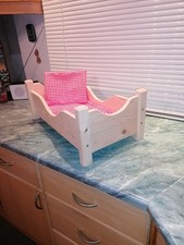 Puppenbett aus holz - puppenbett,