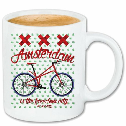 Kaffeetasse amsterdam fahrrad - amsterdam,