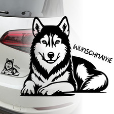 Siberian husky auto aufkleber - ,