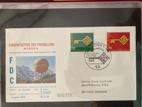 Deutschland 1968 fdc mit - 1968,