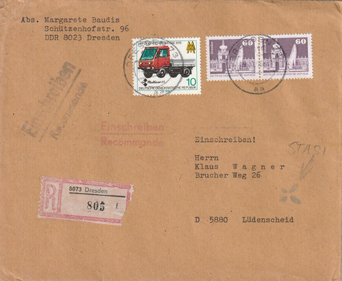 Ddr brief dresden n - r-brief,