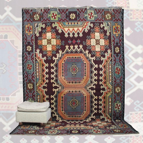 Kuratierter vintage lila - lila, kelim