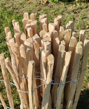 Staketenzaun Haselnuss 5 m günstig direkt ab Lager  / Natur pro Kastanie®