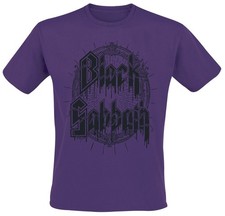 Black Sabbath T-Shirt Herren Black Emblem purple Band-Merch, Bands