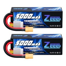 2x Zeee 22.2V 5000mAh 6S Lipo
