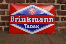 Brinkmann Tabak Emailleschild Emailschild Zigaretten Werbung 30er 40er