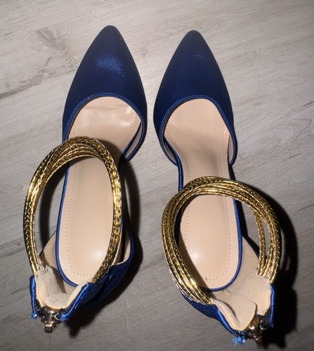 Blaue highheels blue pumps - /,