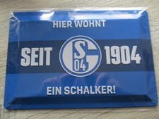 Schalke blechschild - schalke,