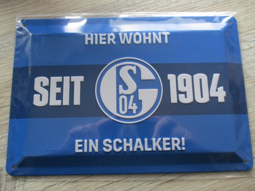 Schalke blechschild - schalke, 04