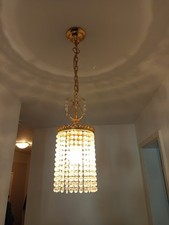 Pendelleuchte kristall 70er