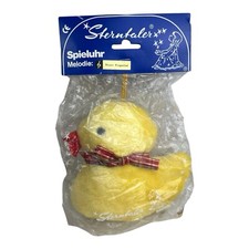 Sterntaler Spieluhr Ente mit Schleife Sandmann Mozart Wiegenlied Vintage