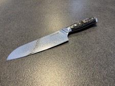 Santoku Messer Damastmesser Damaso Kochmesser 67 Lagen VG-10 Damaststahl wie NEU